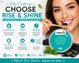 IB Rise &amp; Shine Activated Charcoal Teeth Whitening Powder – 50g