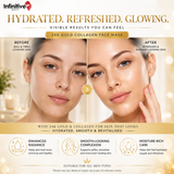 Infinitive Beauty 24K Gold Collagen Crystal Face Mask – Hydrating & Anti-Ageing | Free UK Delivery