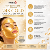 Infinitive Beauty 24K Gold Collagen Crystal Face Mask – Hydrating & Anti-Ageing | Free UK Delivery