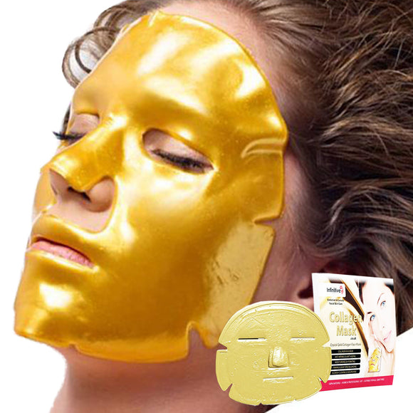 Infinitive Beauty 24K Gold Collagen Crystal Face Masks